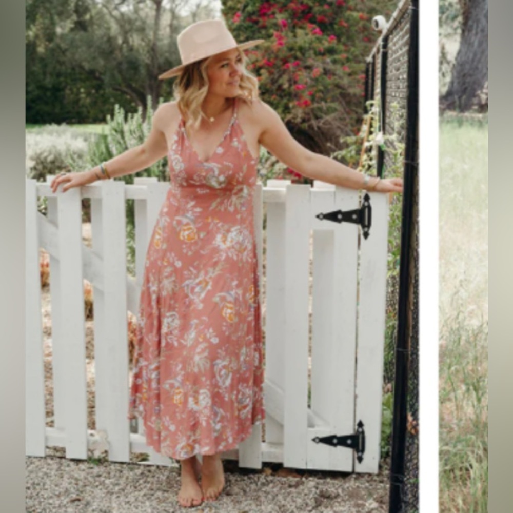 CJLA Carly Jean Los Angeles Grove floral maxi dress Small